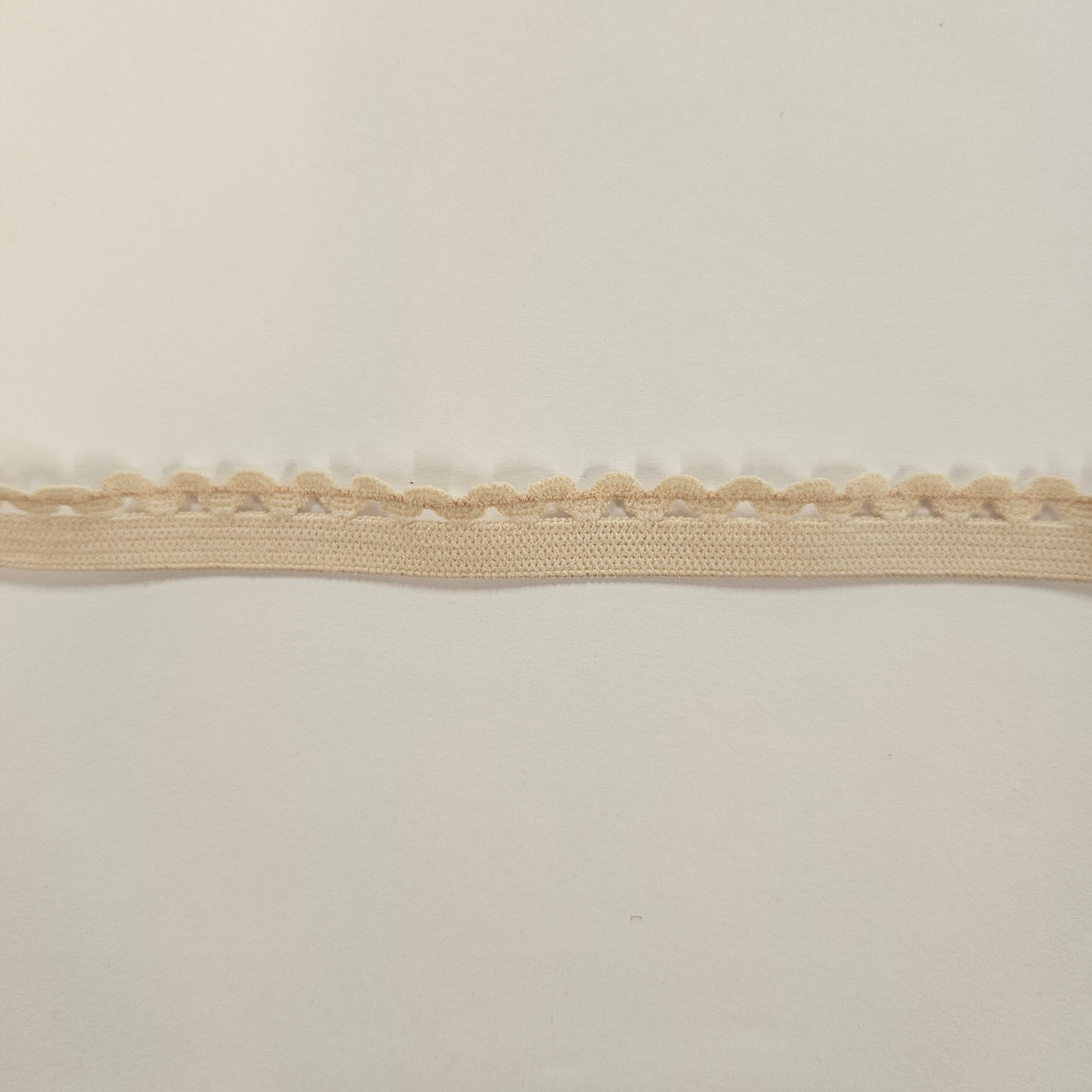 3/8" Natural Picot Elastic