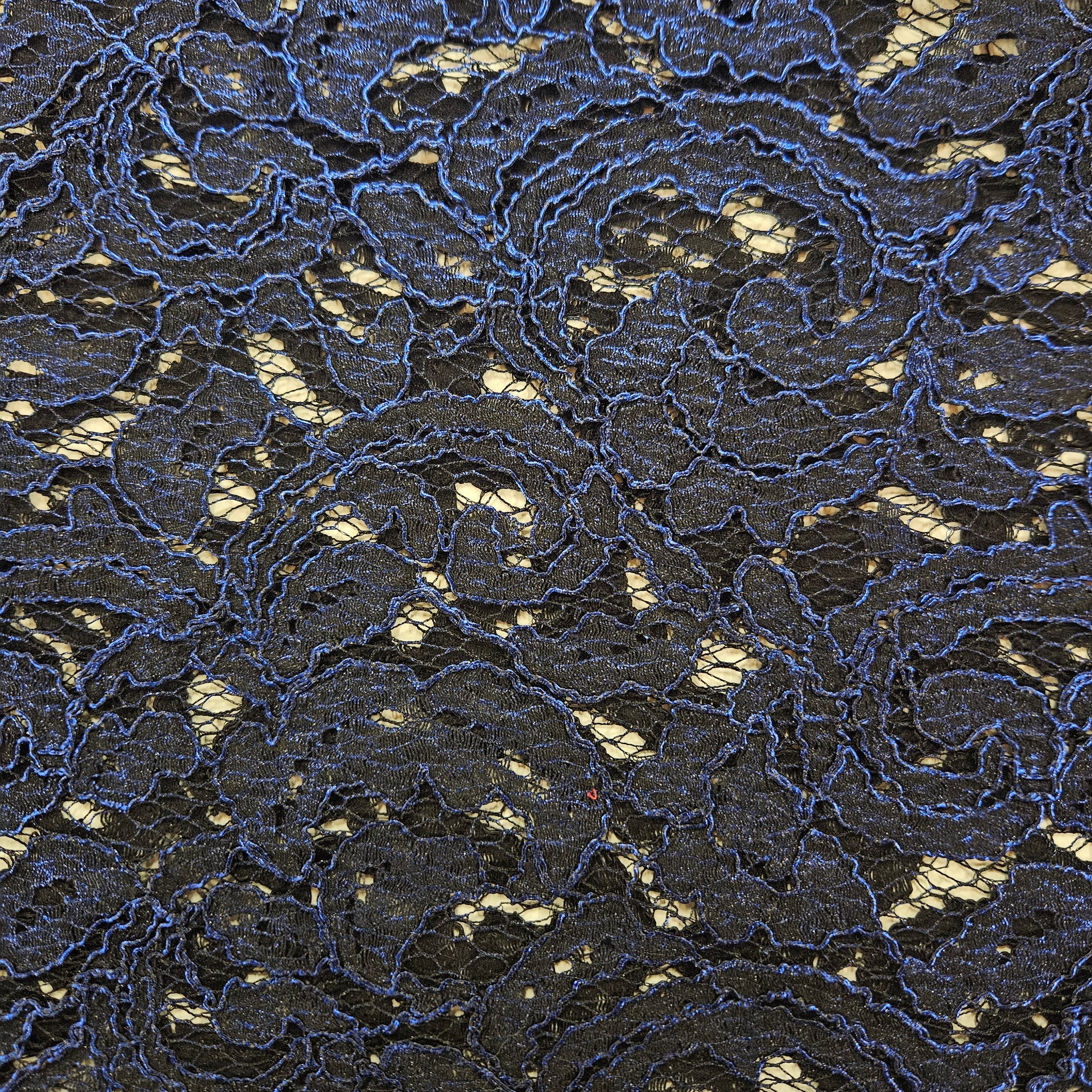 Blue Lace Fabric