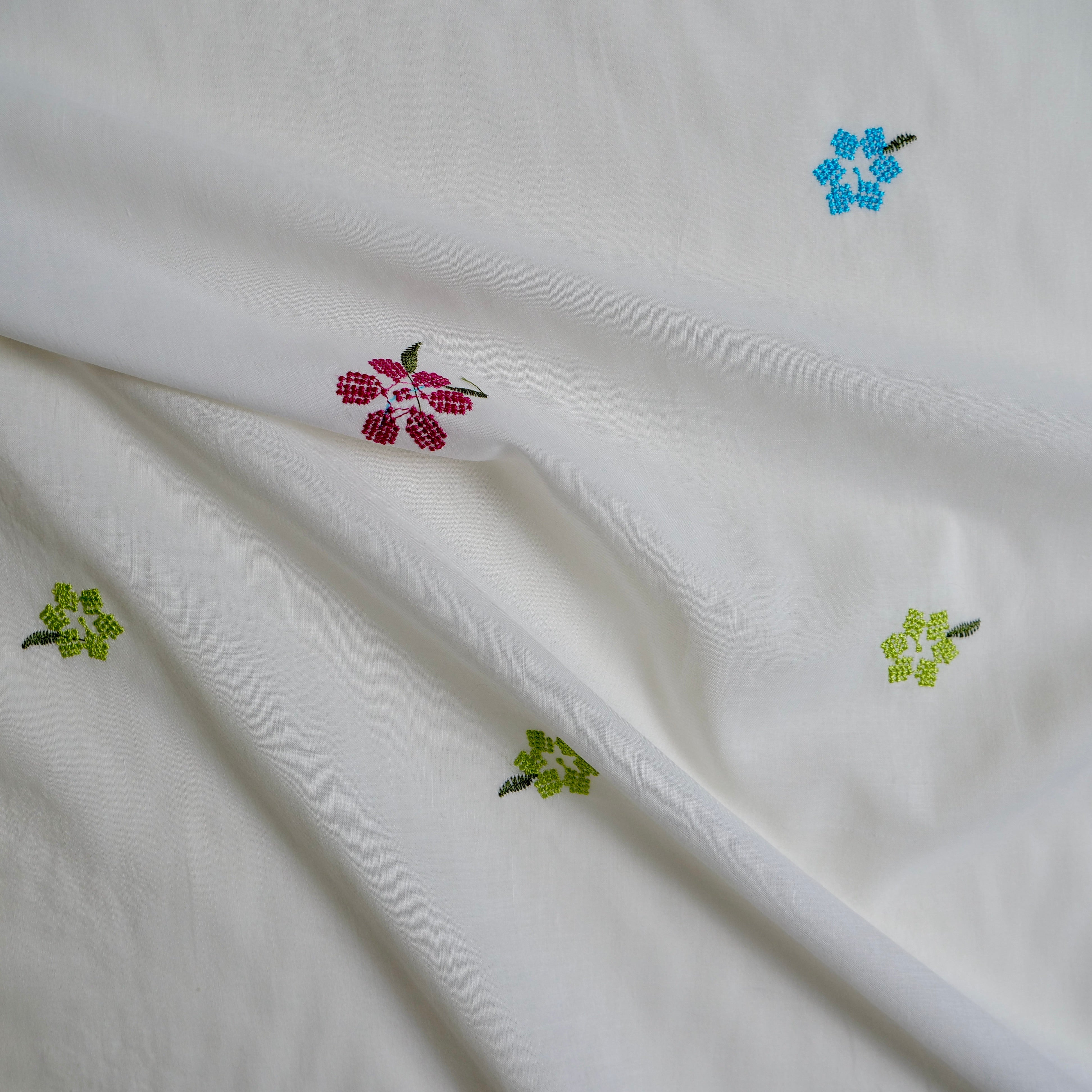 Embroidered Floral Cotton