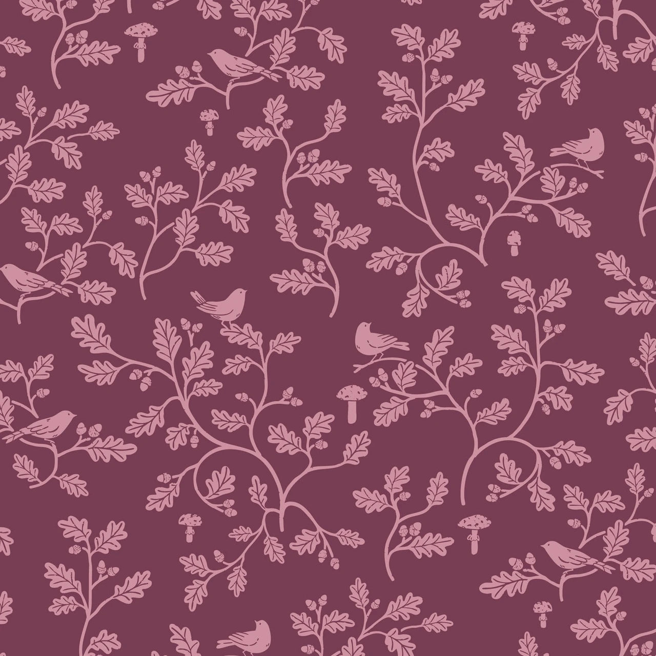 Cotton Flannel Woodland Oak