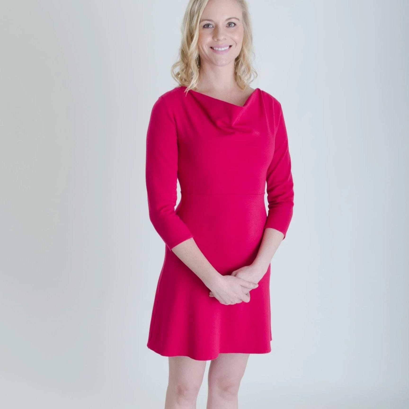 5212 Cowl Front Dress