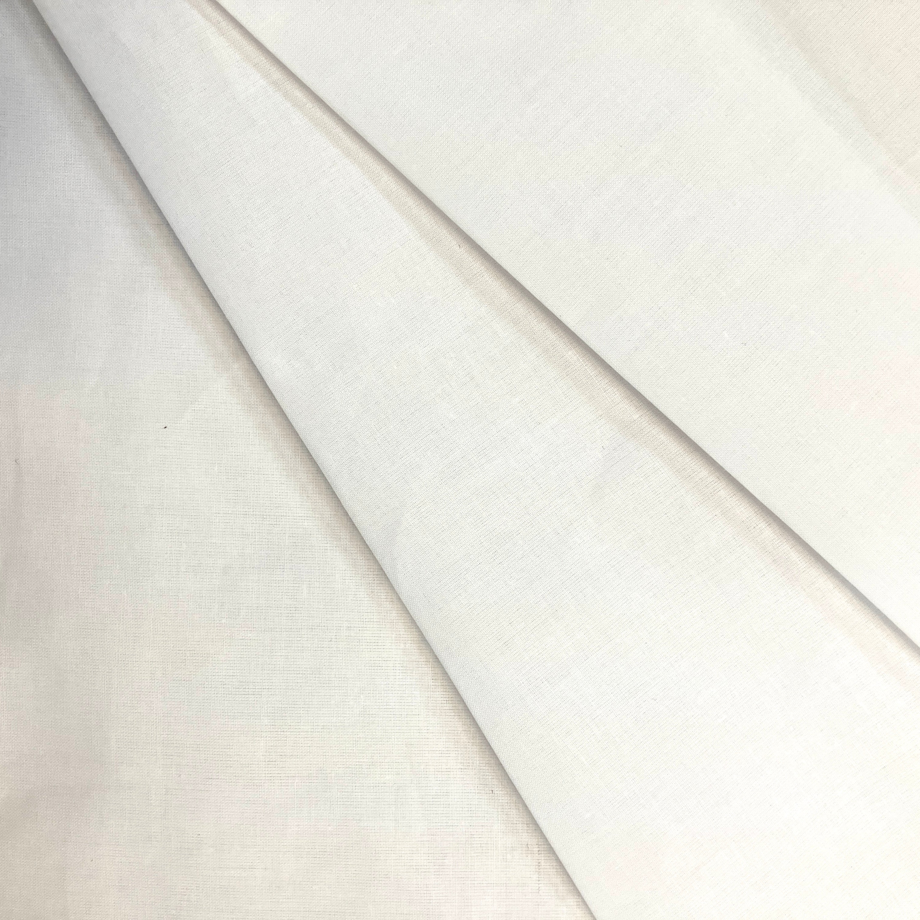 Cotton Organdy White Solid