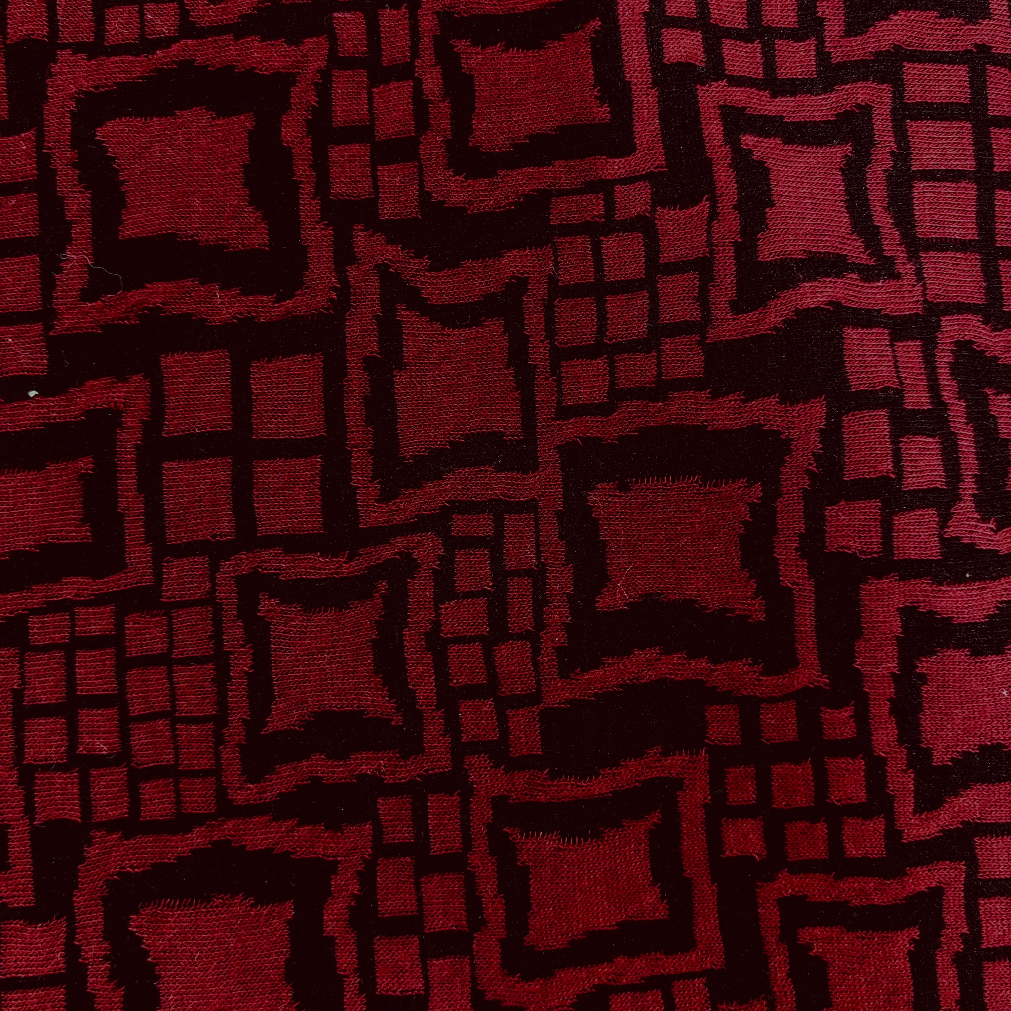 Squares Knit Fabric Print