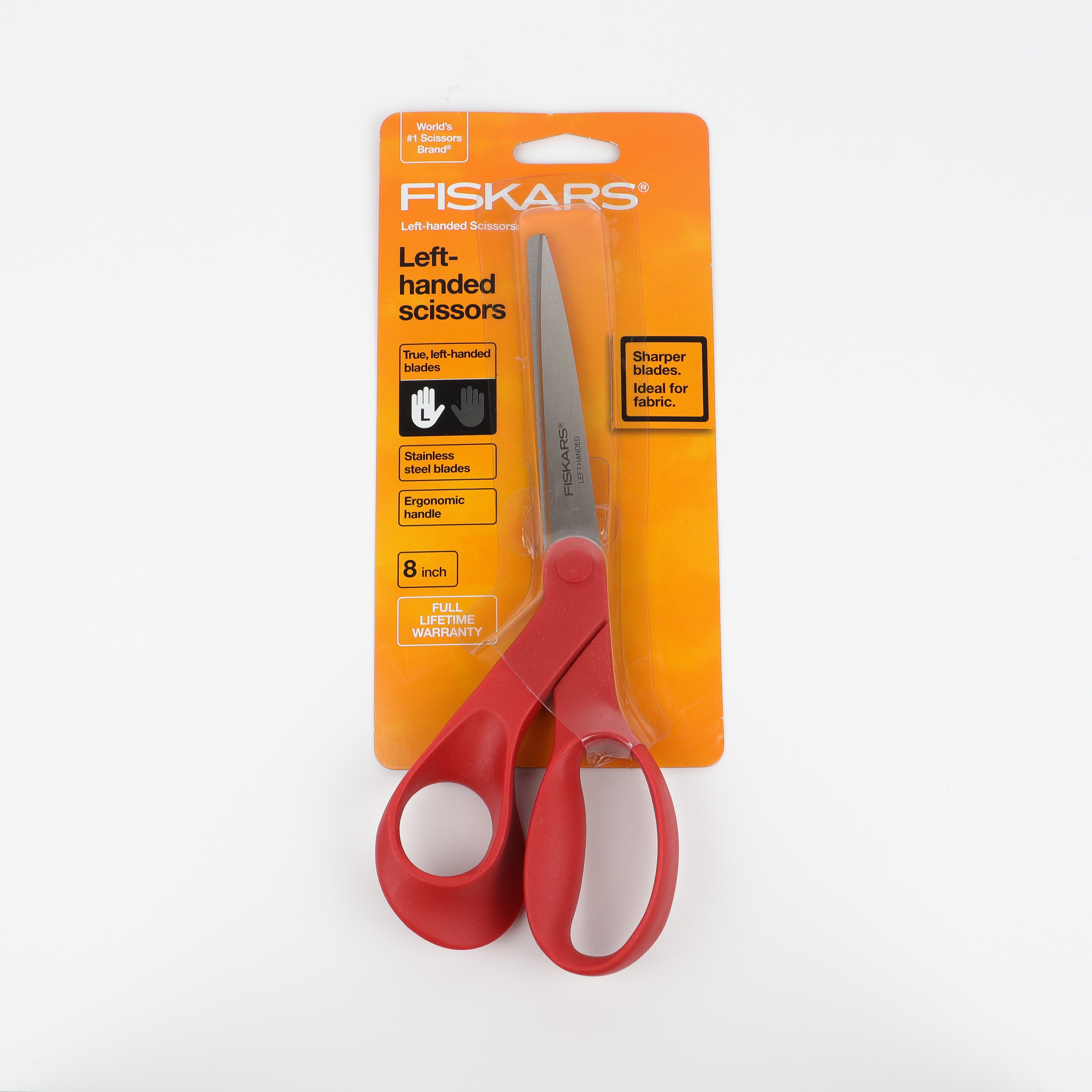 8" Left Handed Fiskars Paper Scissors