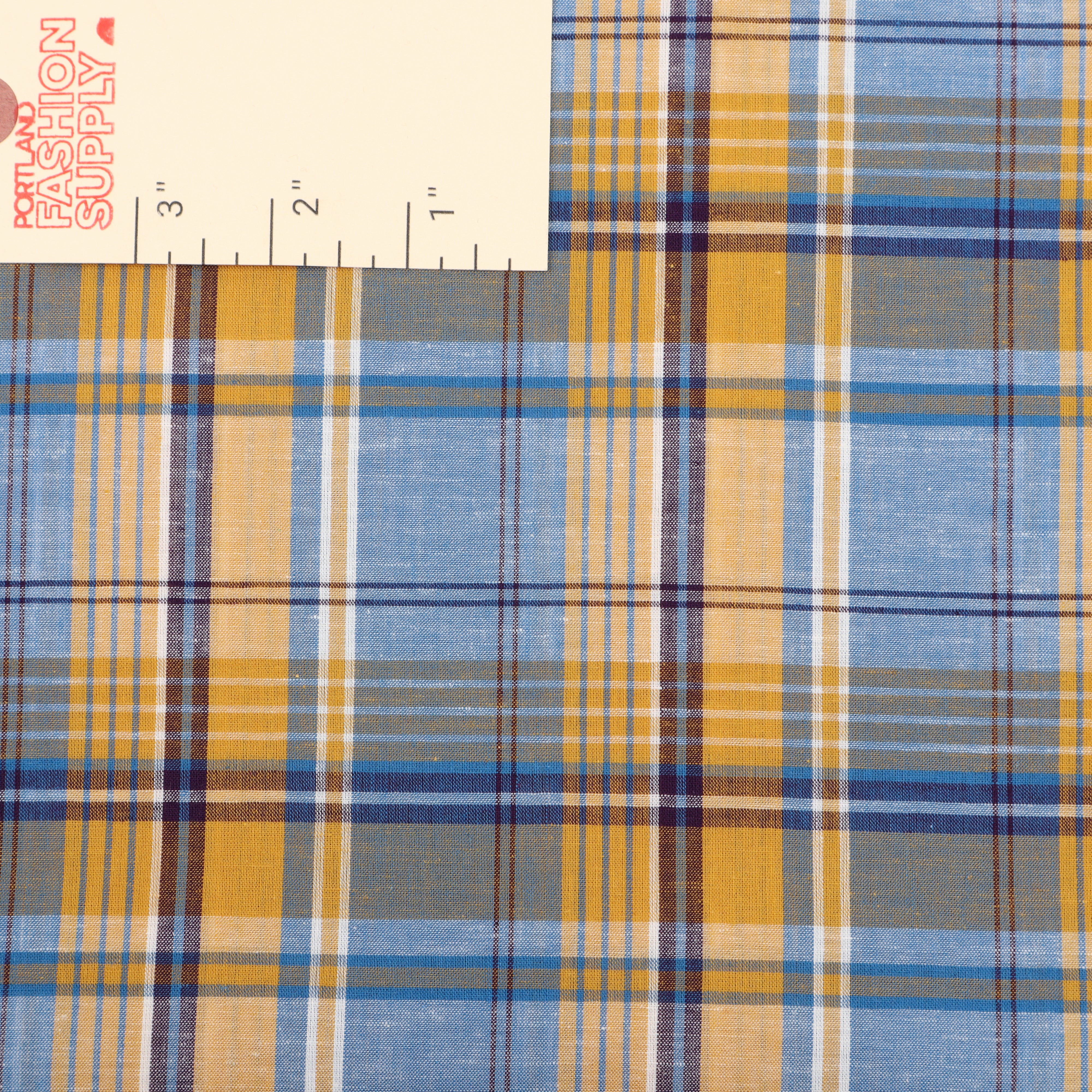 Shirting Blue & Yellow Plaid