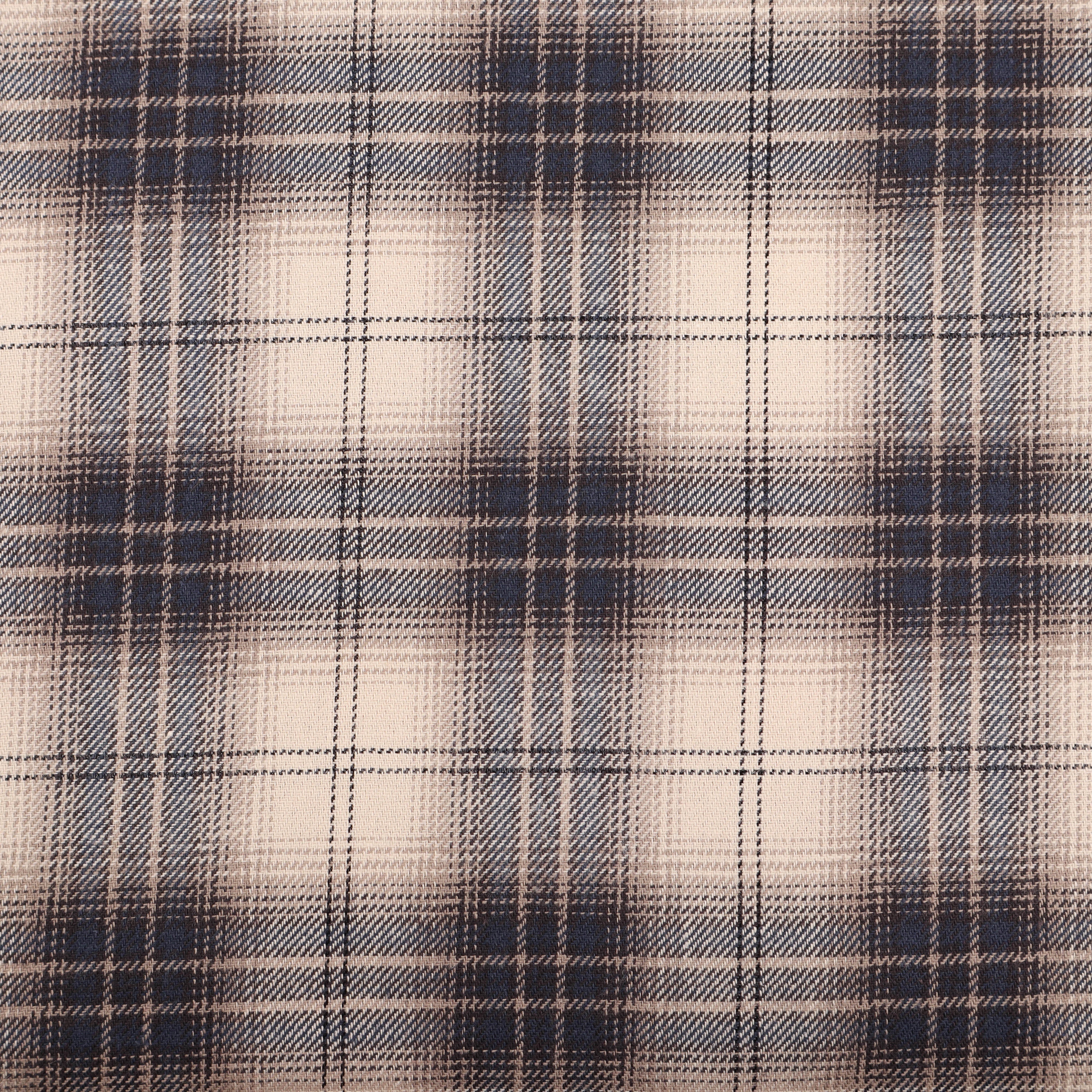 Shirting Blue Cream Plaid