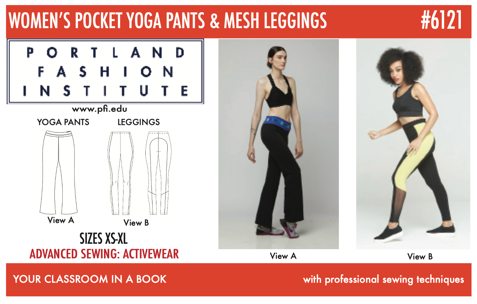 6121 Pocket Yoga Pants & Mesh Legging