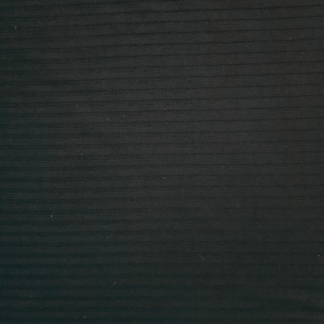 Black Rib Knit