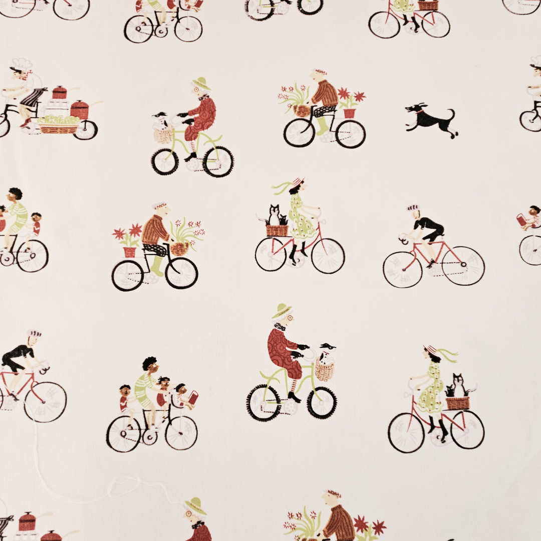 Cotton Bicycle Print