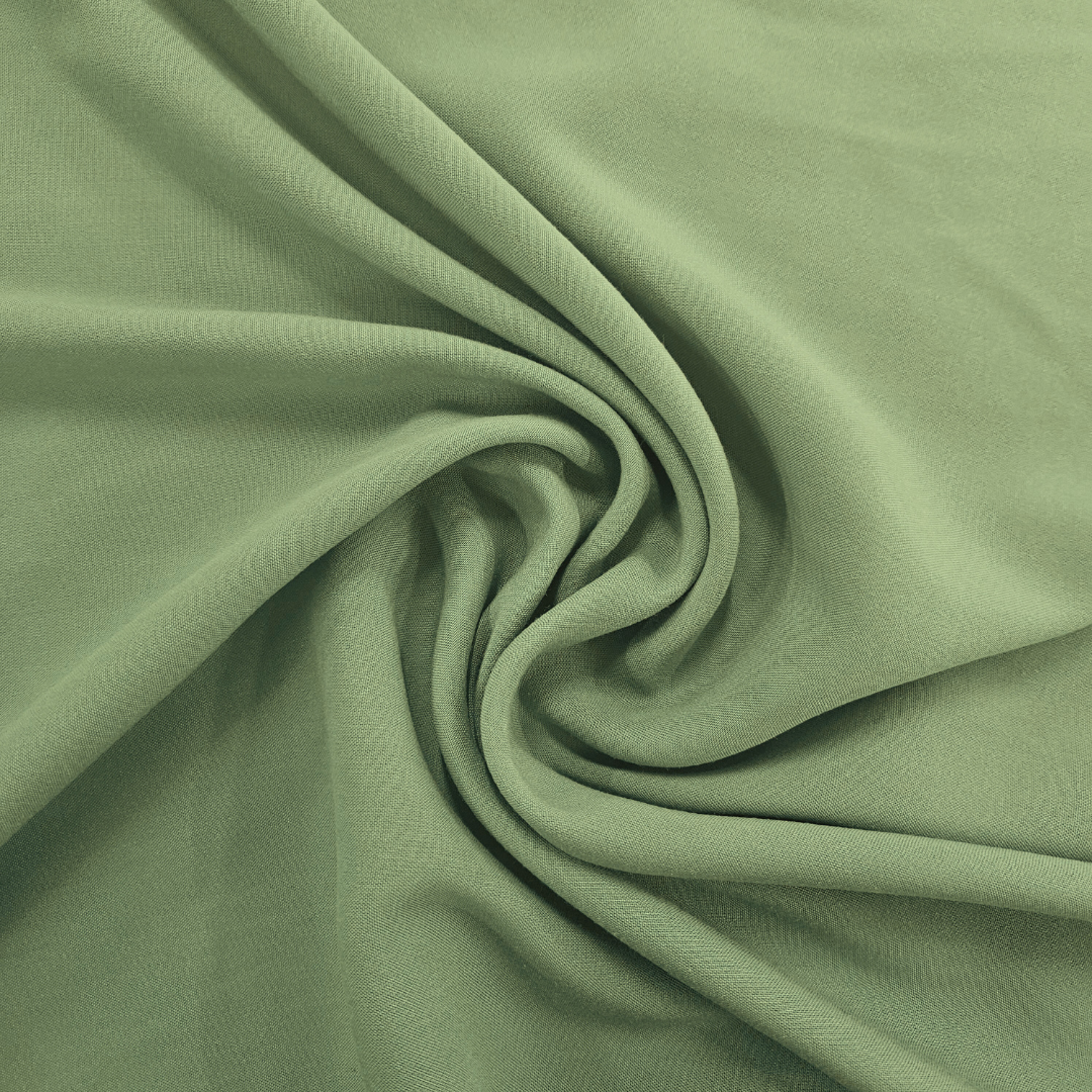 Rayon Avocado Green Challis