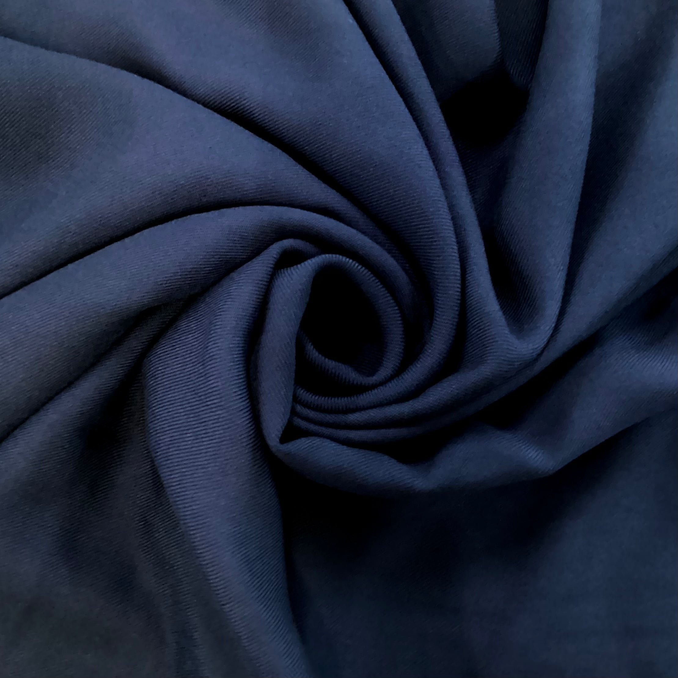 Rayon Twill Navy Solid