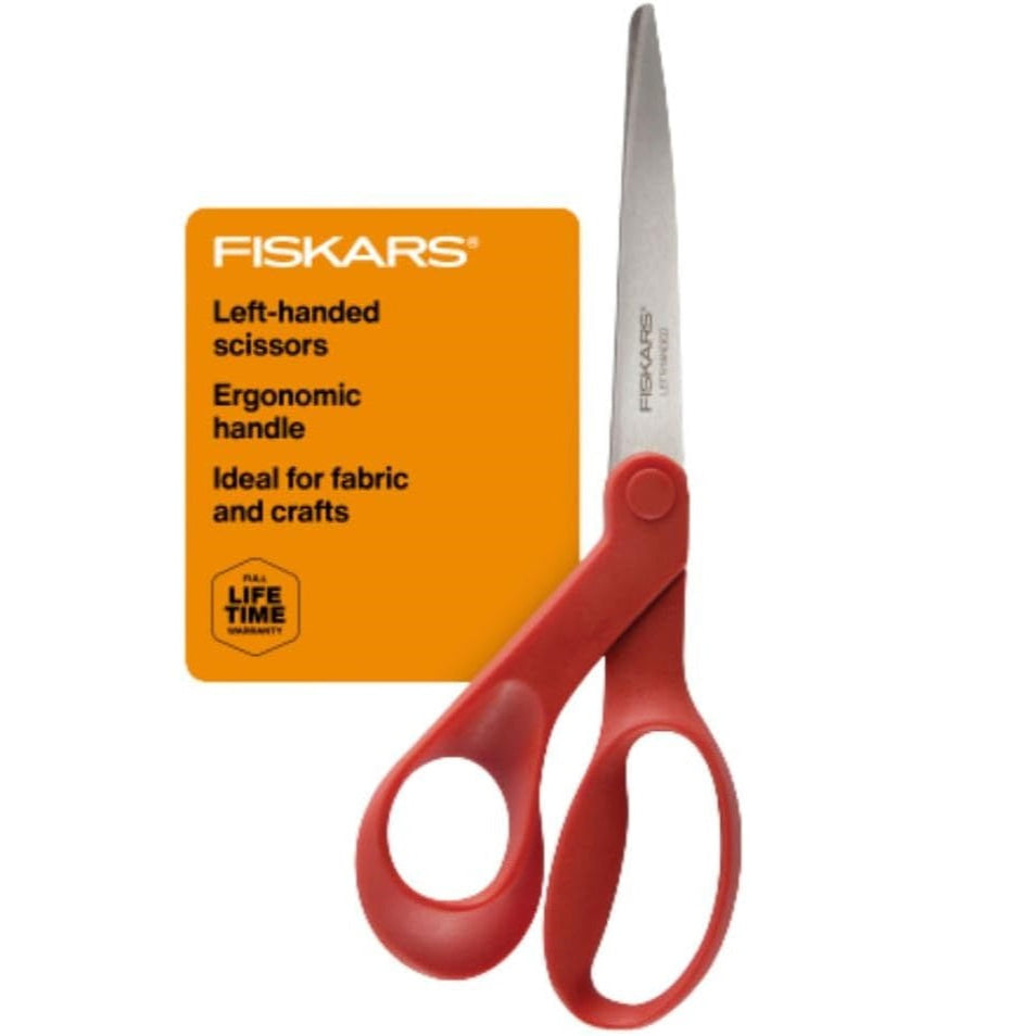 8" Left Handed Fiskars Paper Scissors