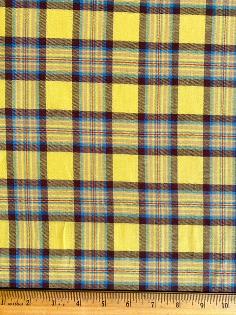 Butter Yellow Plaid